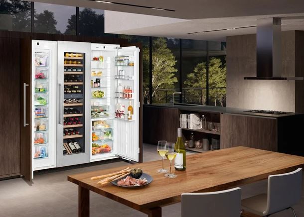Liebherr - 72 Inch 27.6 cu. ft Built In / Integrated Side by Side Refrigerator in Panel Ready - TRIO-72