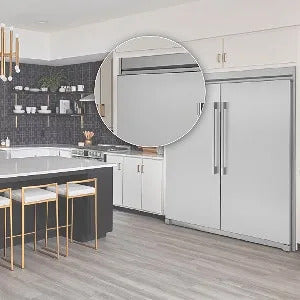 Frigidaire Professional - 79 Inch Flat Dual Built-in Trim Kit Accessory in Stainless - TRMKTEZ2FL79