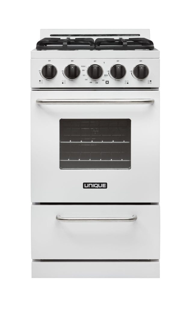 Unique Appliances - 2.4 cu. ft Off-Grid Gas Range in White - UGP-20G OF1 W