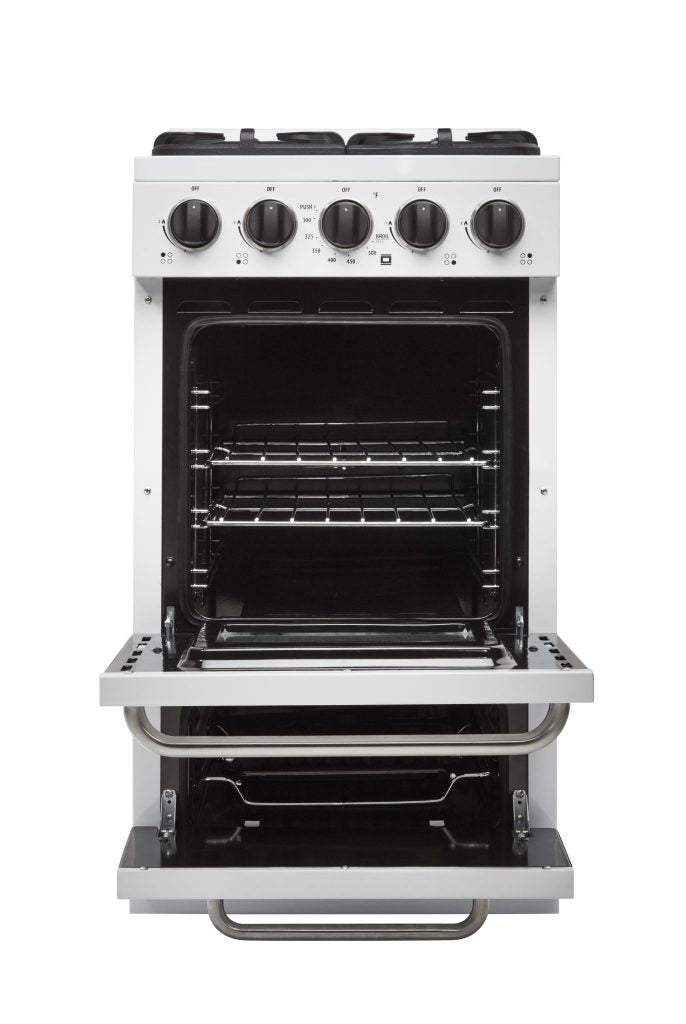Unique Appliances - 2.4 cu. ft Off-Grid Gas Range in White - UGP-20G OF1 W