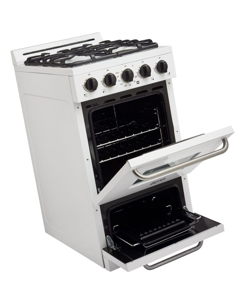 Unique Appliances - 2.4 cu. ft Off-Grid Gas Range in White - UGP-20G OF1 W