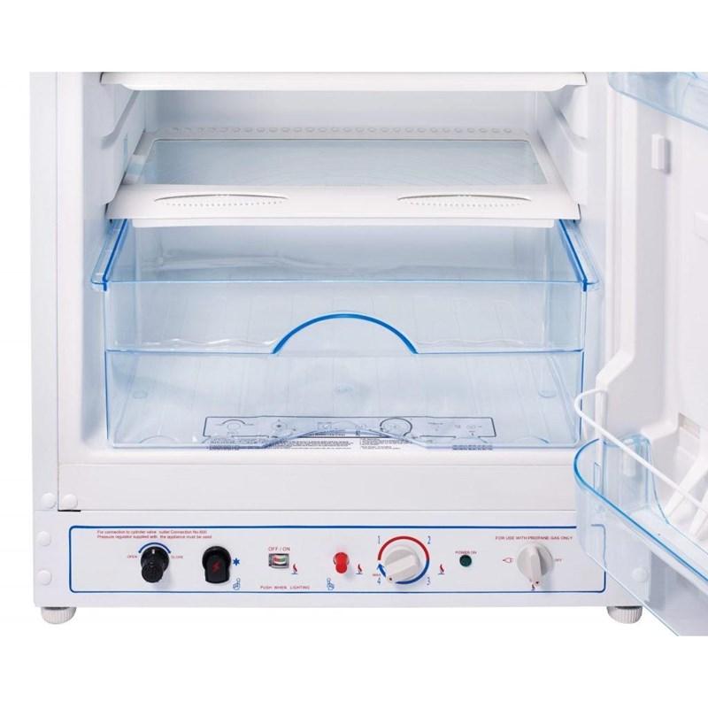 Unique Appliances - 23.5 Inch 8 cu. ft Propane Off-Grid Top Mount Refrigerator in White - UGP-8CCMW