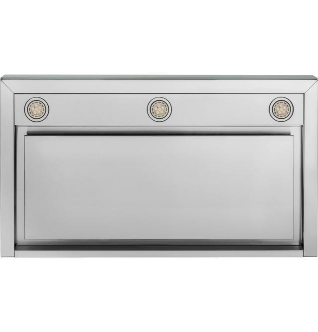 GE - 36 Inch 610 CFM Wall Mount and Chimney Range Vent in Stainless - UVW9361SLSS