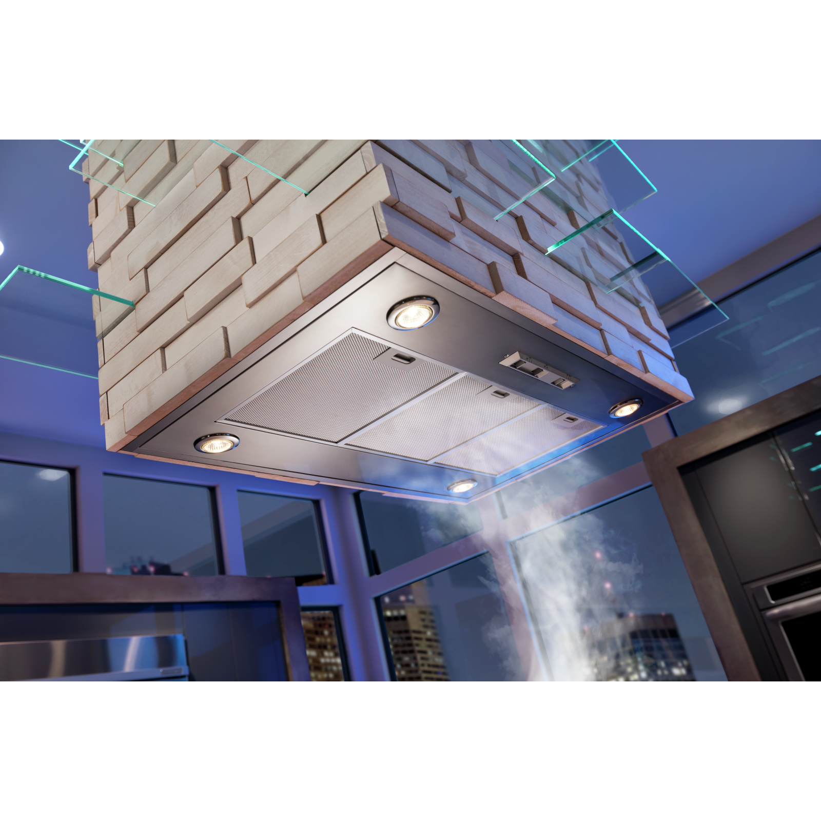 KitchenAid - 23.5 Inch 585 CFM Blower & Insert Vent in Stainless - UXB0600DYS