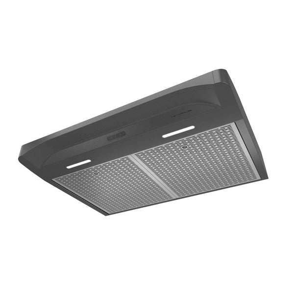 Broan - 29.875 Inch 375 CFM Under Cabinet Range Vent in Black Stainless - VCQDD130BLS