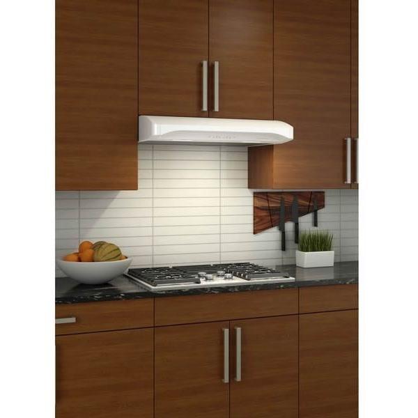 Broan - 29.875 Inch 450 CFM Under Cabinet Range Vent in White - VCQLA130WH