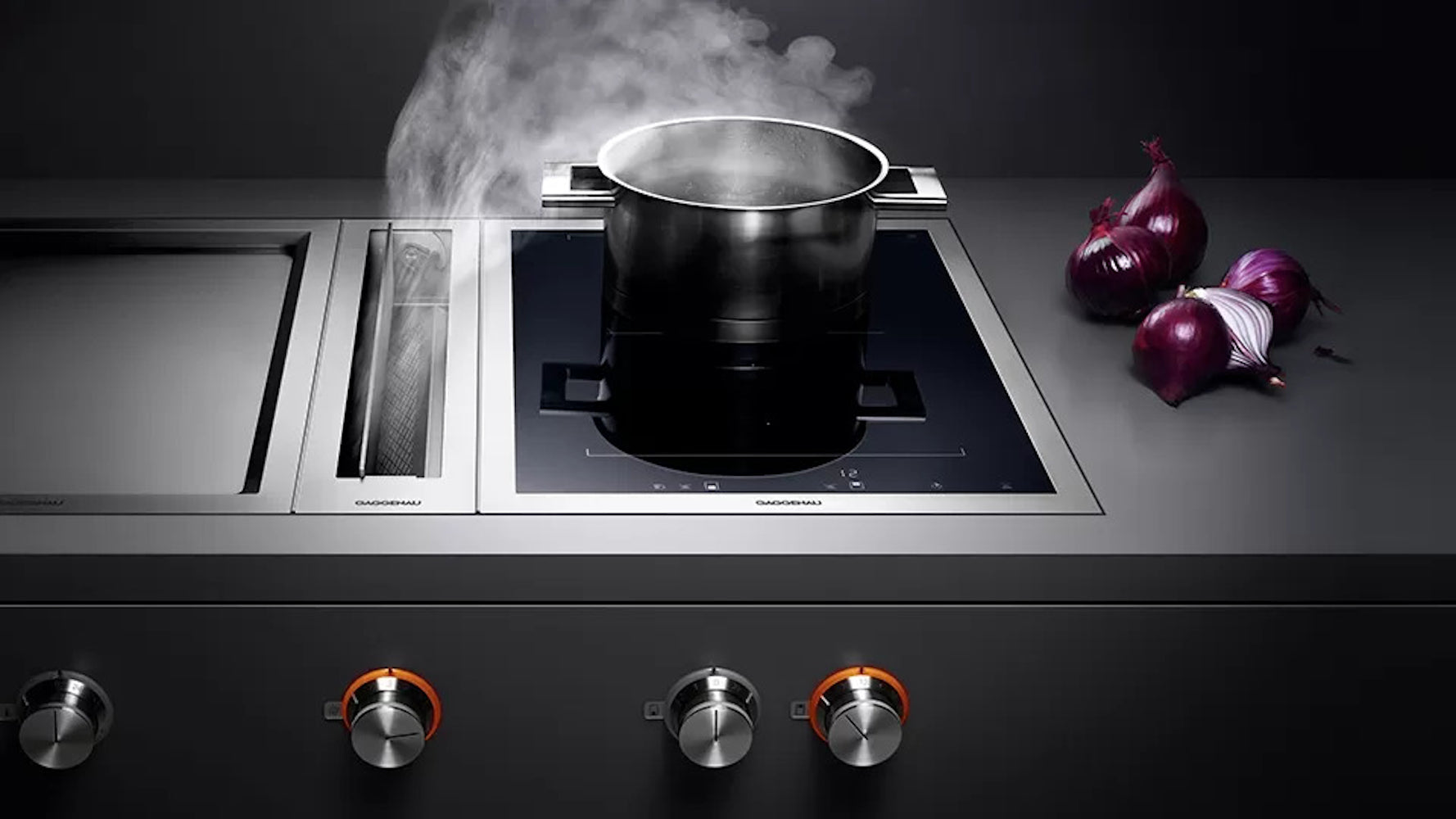 Gaggenau - 4.3 Inch 600 CFM Downdraft Vent in Stainless - VL414111