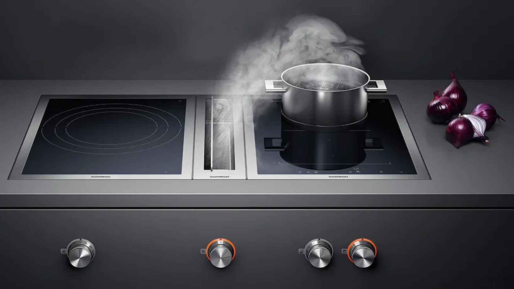 Gaggenau - 4.3 Inch 600 CFM Downdraft Vent in Stainless - VL414111