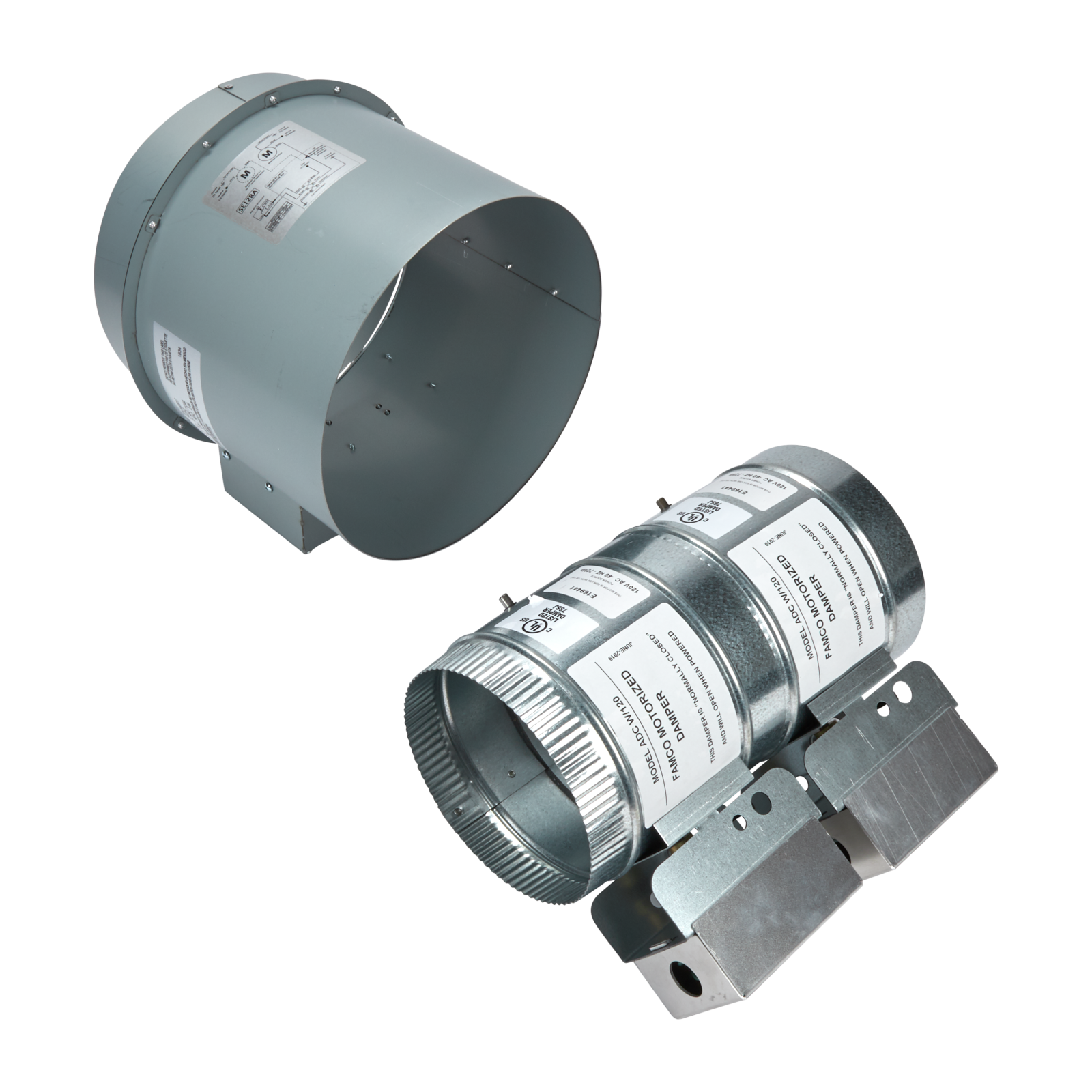 Whirlpool - 10 Round Range Hood Air Accessory Kit in Stainless - W10446917