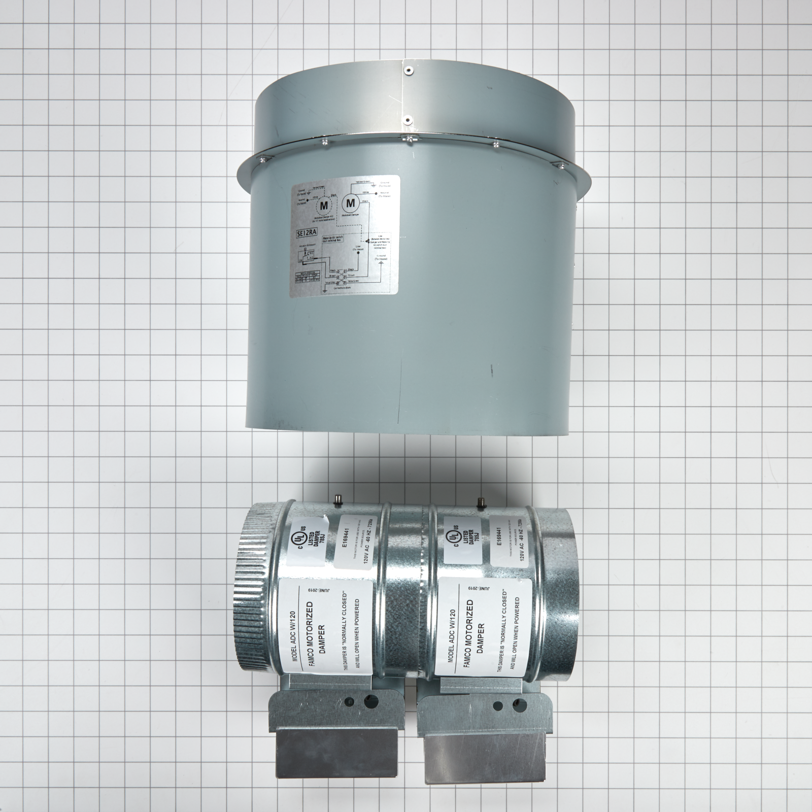 Whirlpool - 10 Round Range Hood Air Accessory Kit in Stainless - W10446917