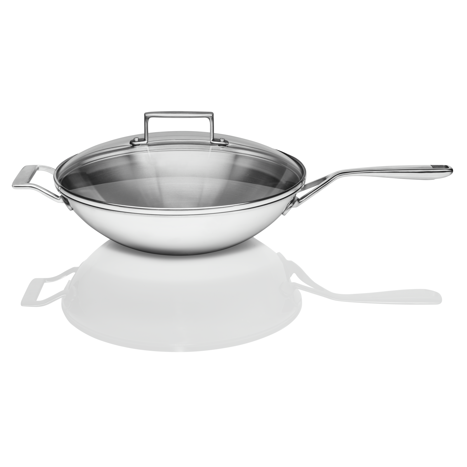 JennAir - Cooktop Add-On Flat Bottom Wok in Stainless - W11035423