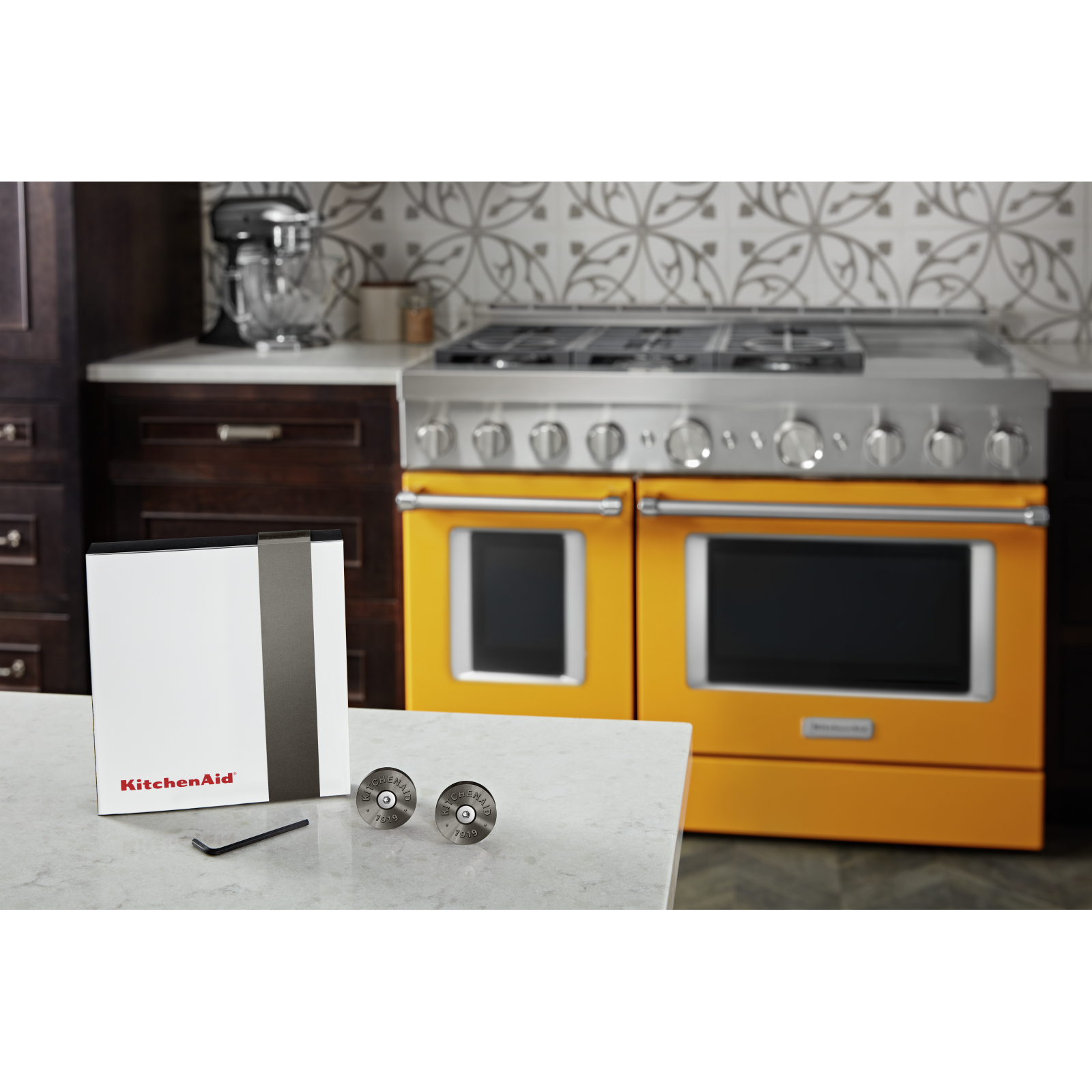 KitchenAid - Medallion Kit Range Accessory in Black - W11368841BO