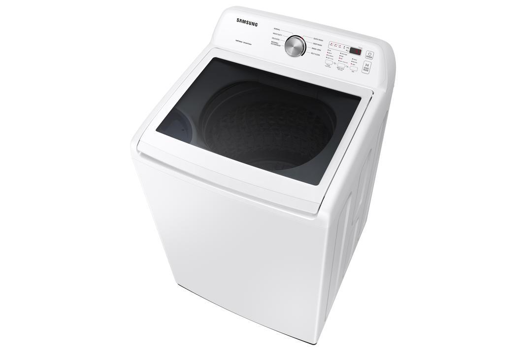 Samsung - 5.2 cu. Ft Top Load Washer in White - WA45T3200AW
