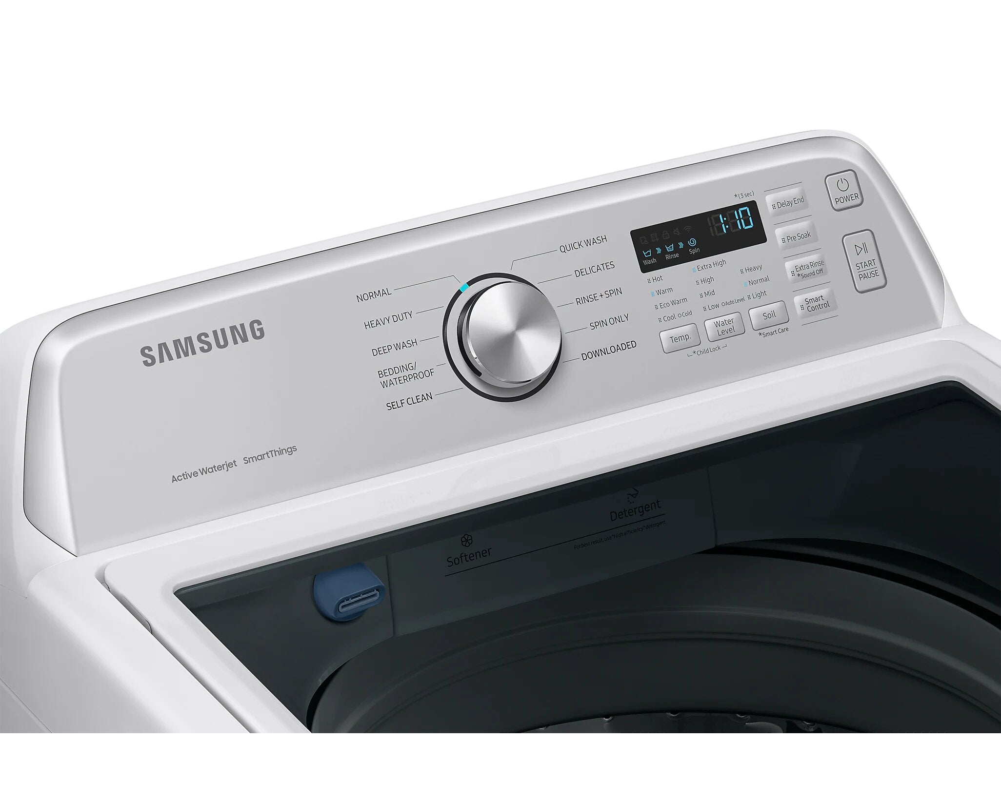 Samsung - 5.3 cu. Ft Top Load Washer in White - WA46CG3505AWA4
