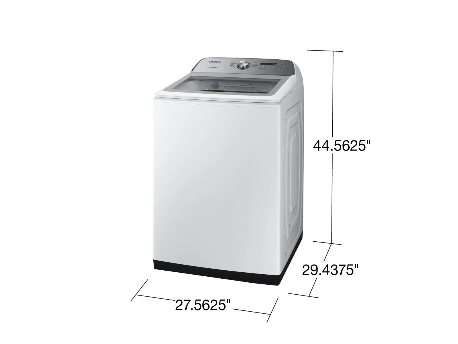 Samsung - 4.9 cu. Ft Top Load Washer in White - WA49B5205AW
