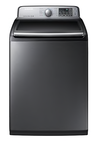 Samsung - 5.8 cu. Ft Top Load Washer in Platinum - WA50M7450AP