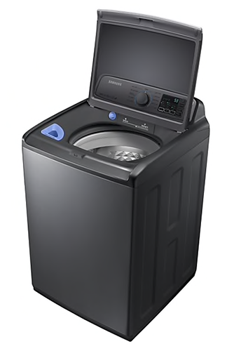 Samsung - 5.8 cu. Ft Top Load Washer in Platinum - WA50M7450AP