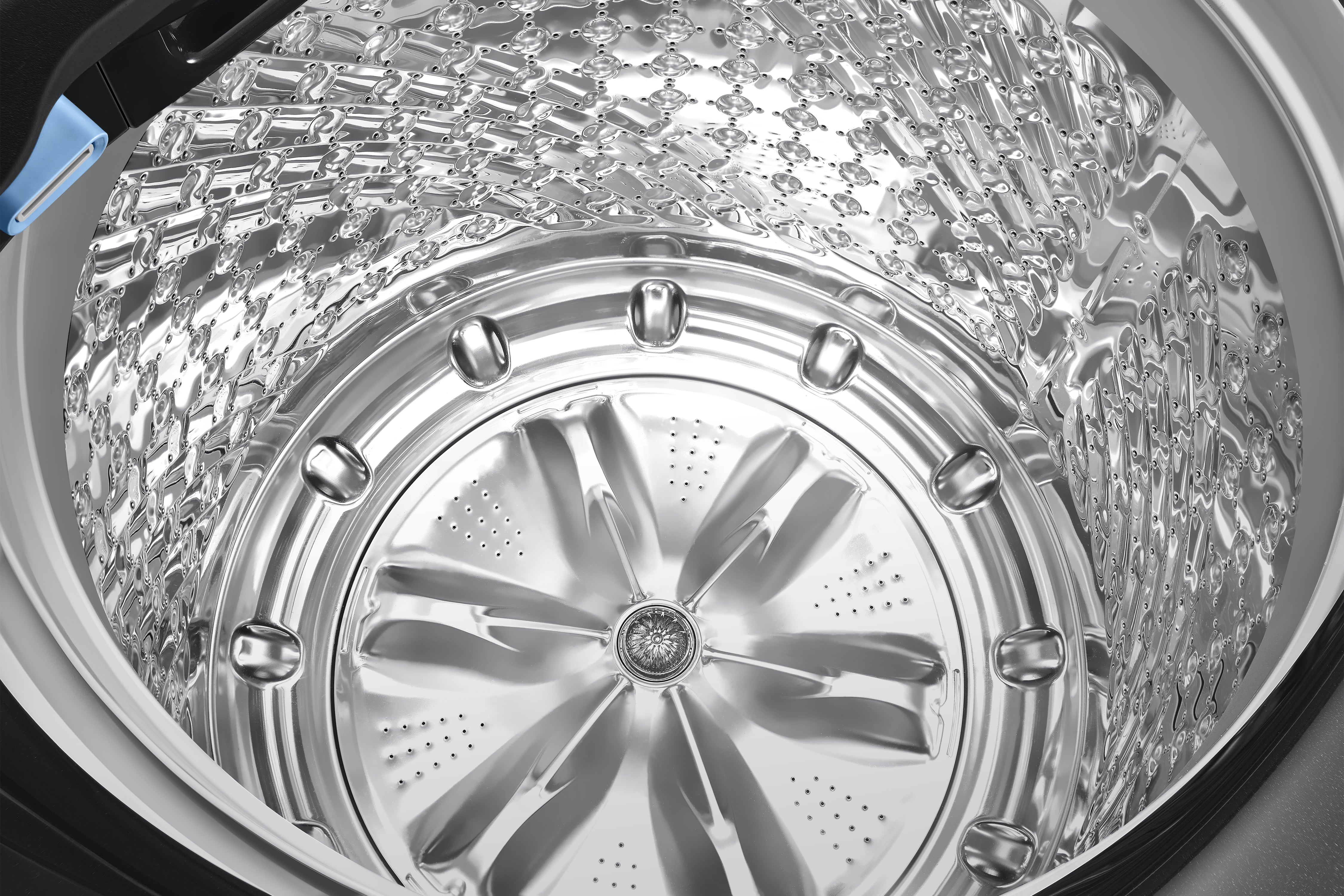 Samsung - 6 cu. Ft Top Load Washer in Black Stainless - WA52B7650AV