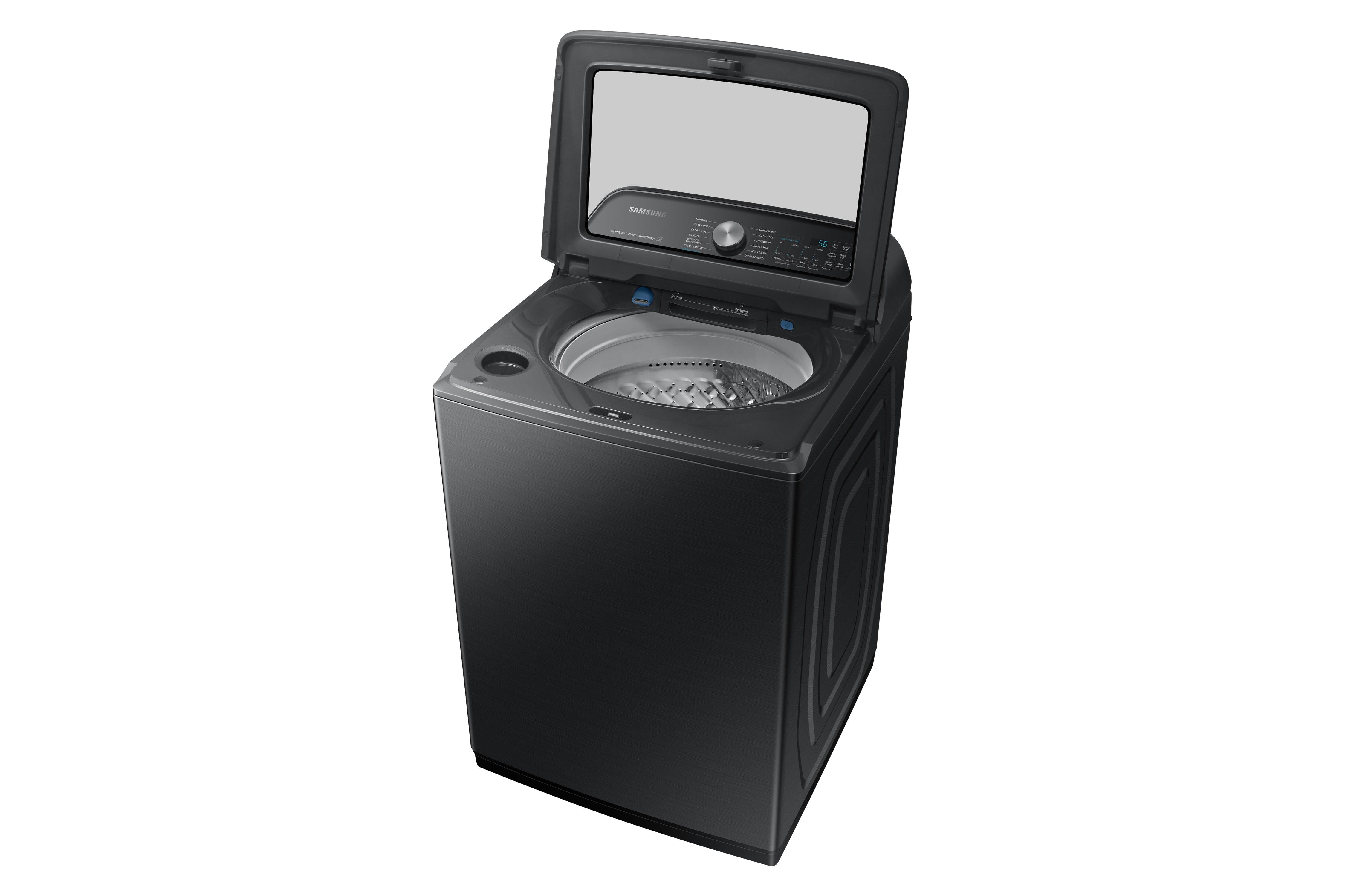 Samsung - 6 cu. Ft Top Load Washer in Black Stainless - WA52B7650AV