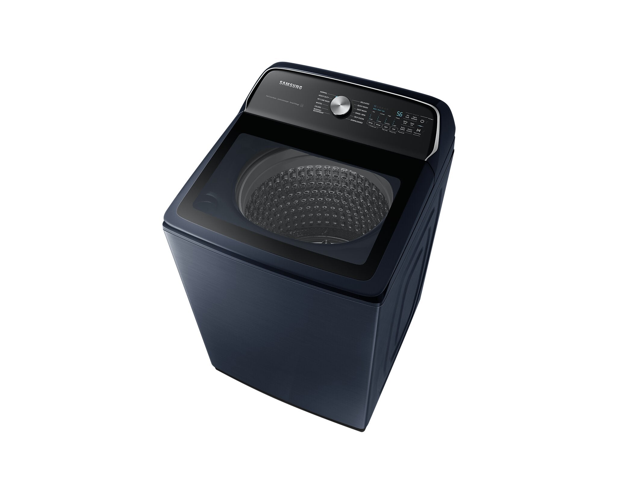 Samsung - 6.2 cu. Ft Top Load Washer in Navy - WA54CG7150ADA4