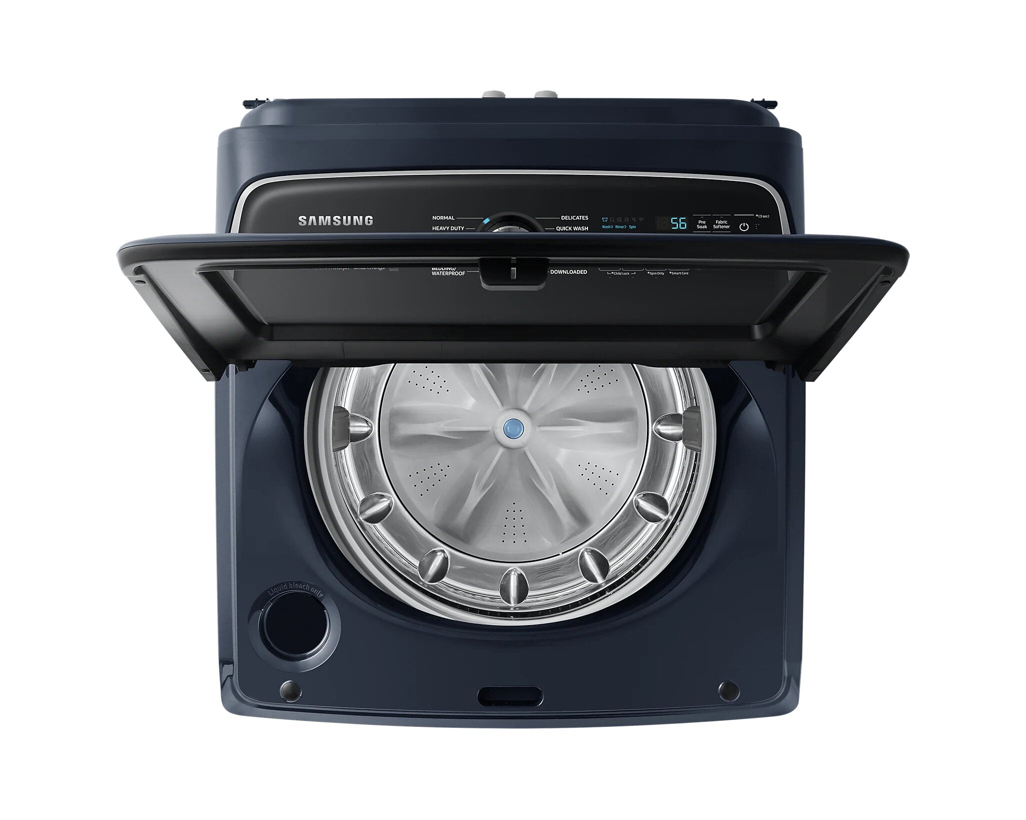 Samsung - 6.2 cu. Ft Top Load Washer in Navy - WA54CG7150ADA4