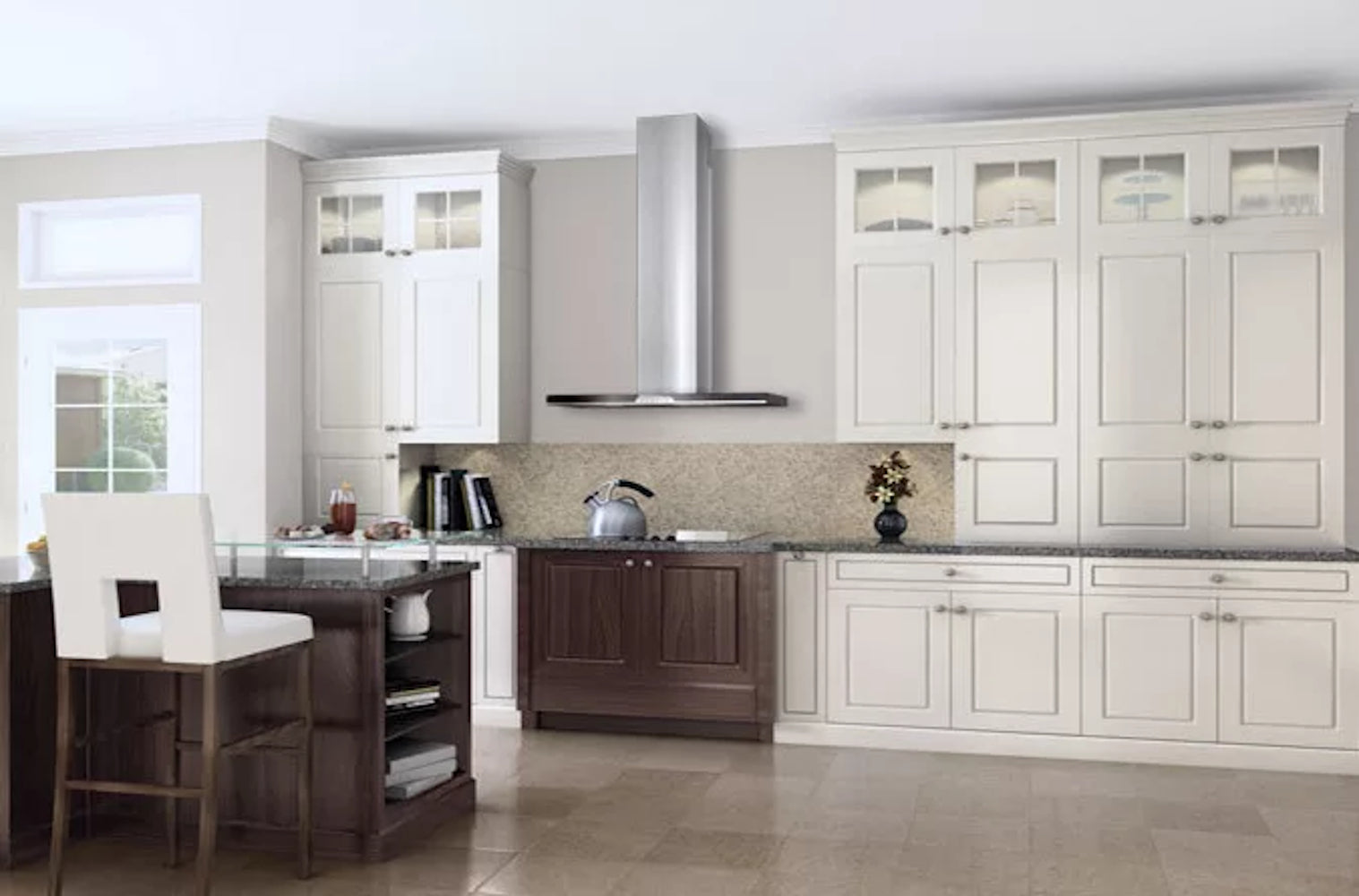 Best - 35.4 Inch 450 CFM Wall Mount and Chimney Range Vent in Stainless - WC34I90SB