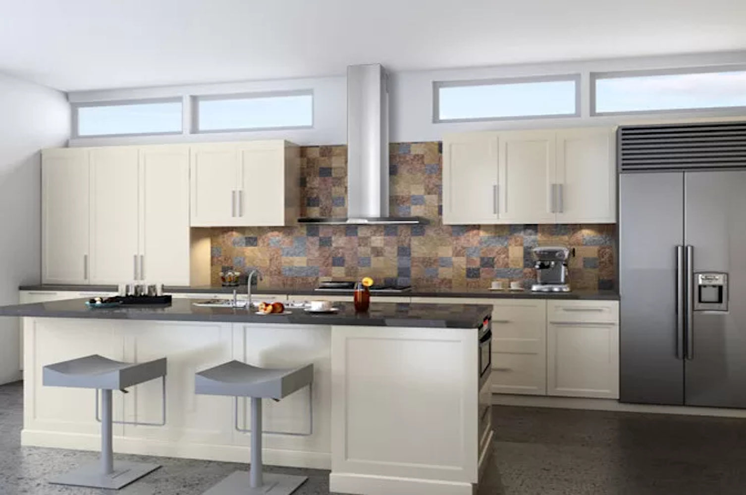 Best - 35.4 Inch 450 CFM Wall Mount and Chimney Range Vent in Stainless - WC34I90SB