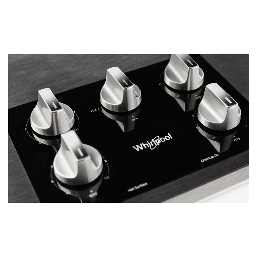 Whirlpool - 36.3 inch wide Electric Cooktop in Stainless - WCE77US6HS