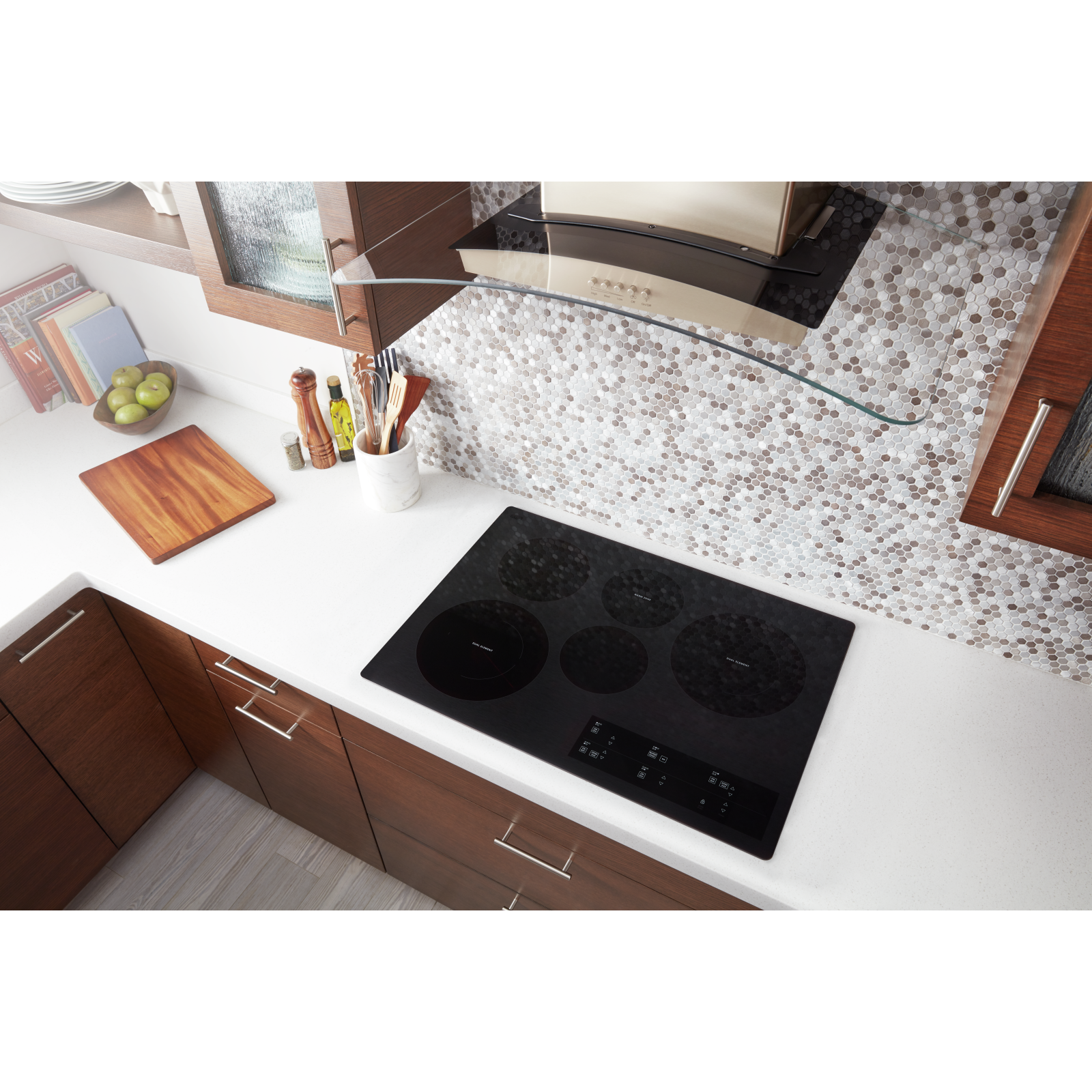 Whirlpool - 30.8125 inch wide Electric Cooktop in Black - WCE97US0KB