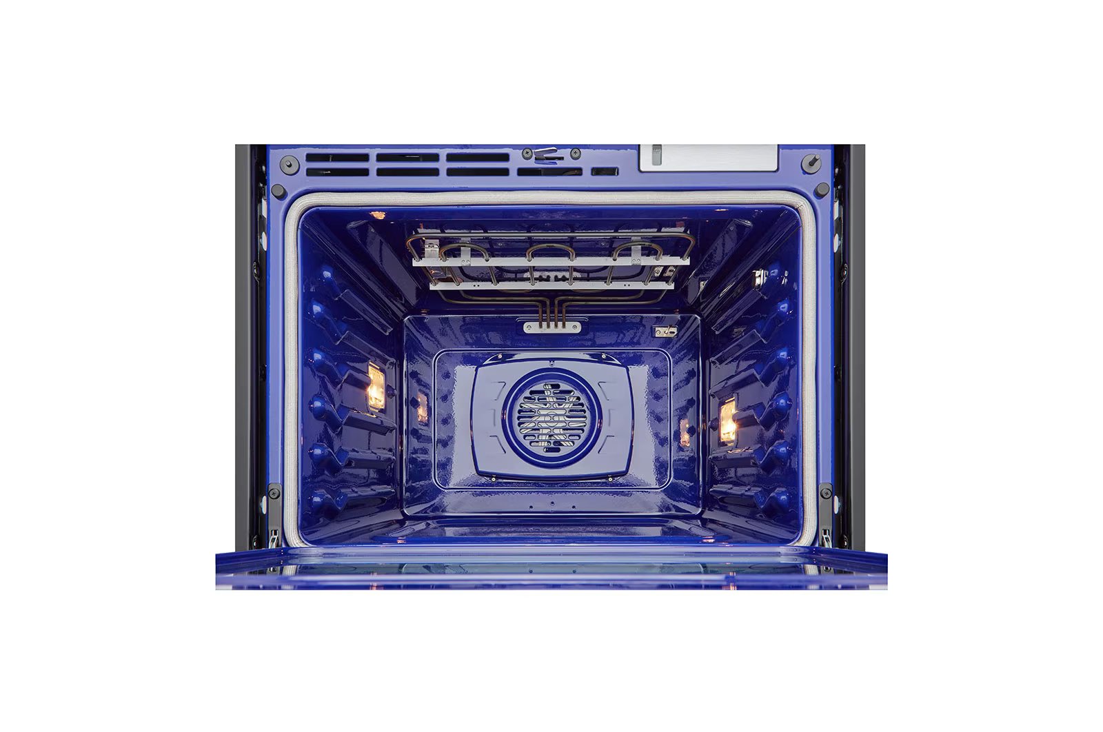 LG - 6.4 cu. ft Combination Wall Oven in Stainless - WCEP6427F