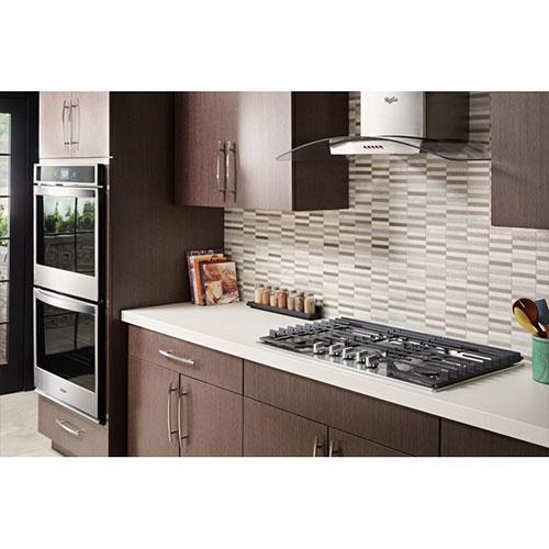 Whirlpool - 36 inch wide Gas Cooktop in Stainless Steel - WCG97US6HS