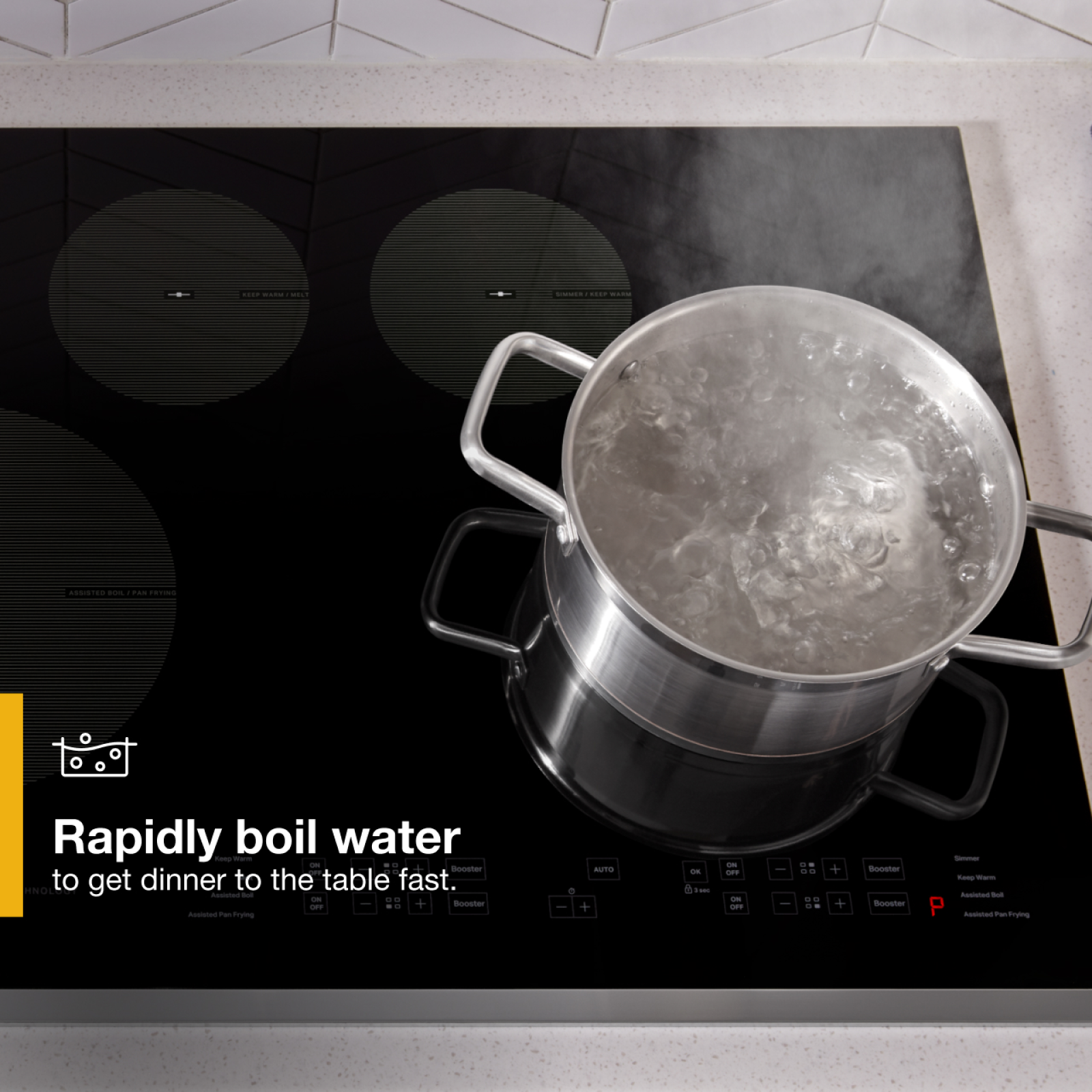 Whirlpool - 30.75 inch wide Induction Cooktop in Black - WCI55US0JS