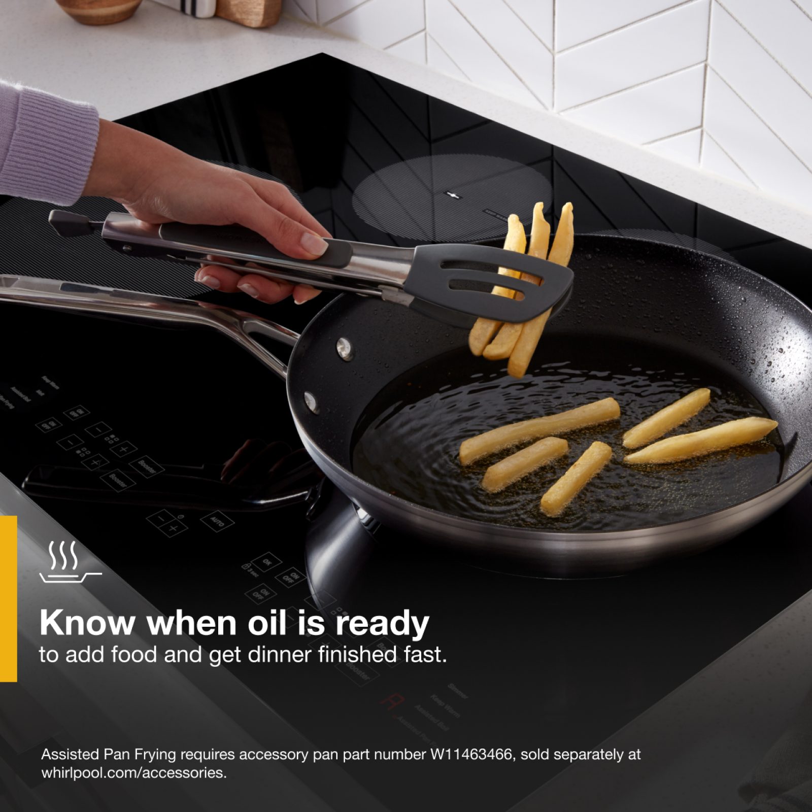 Whirlpool - 30.75 inch wide Induction Cooktop in Black - WCI55US0JS