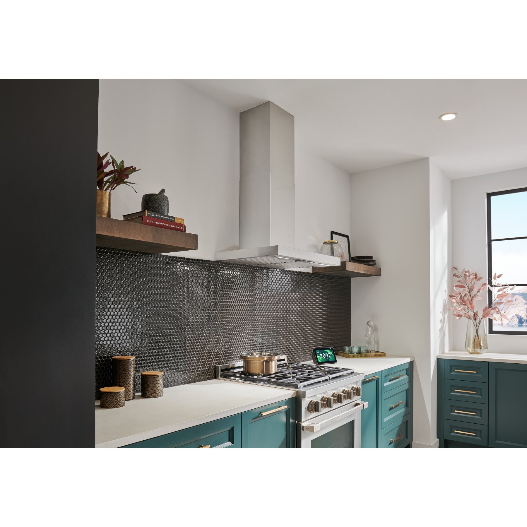 Best - 35.88 Inch 650 CFM Wall Mount and Chimney Range Vent in Stainless - WCT1366SS