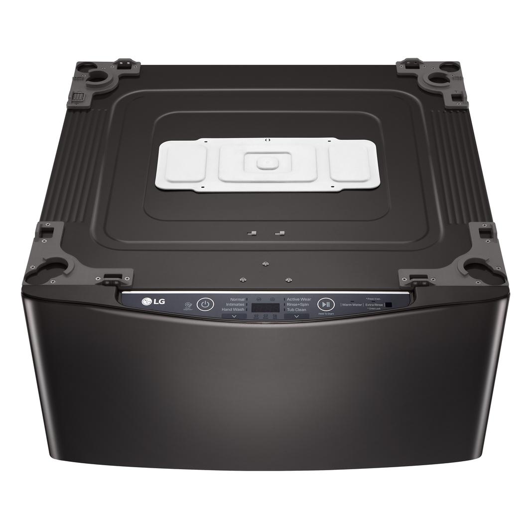 LG - 1.1 cu. Ft Compact Washer in Black Stainless - WD100CB