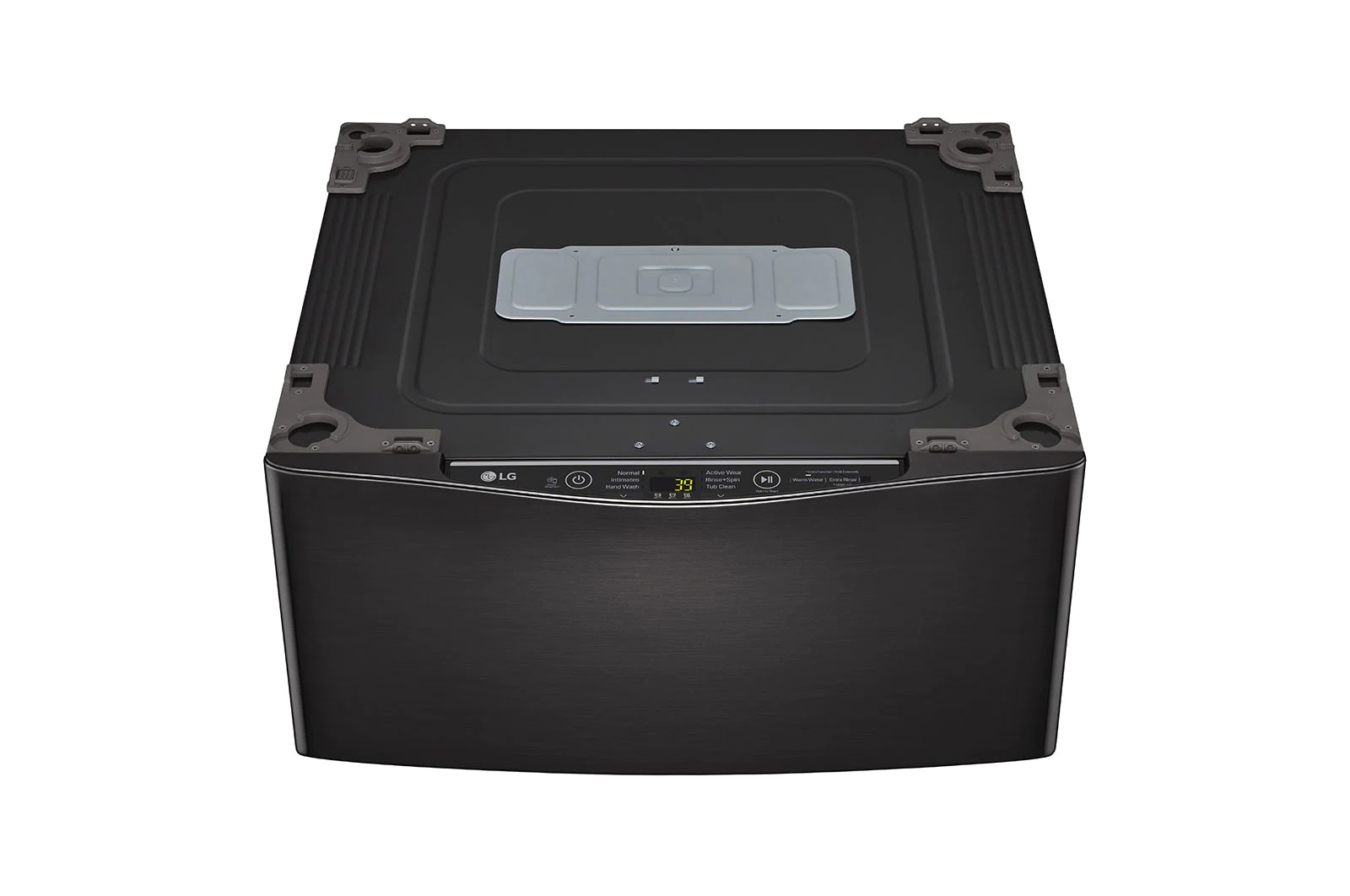 LG - 1.1 cu. Ft Compact Washer in Black Stainless - WD200CB