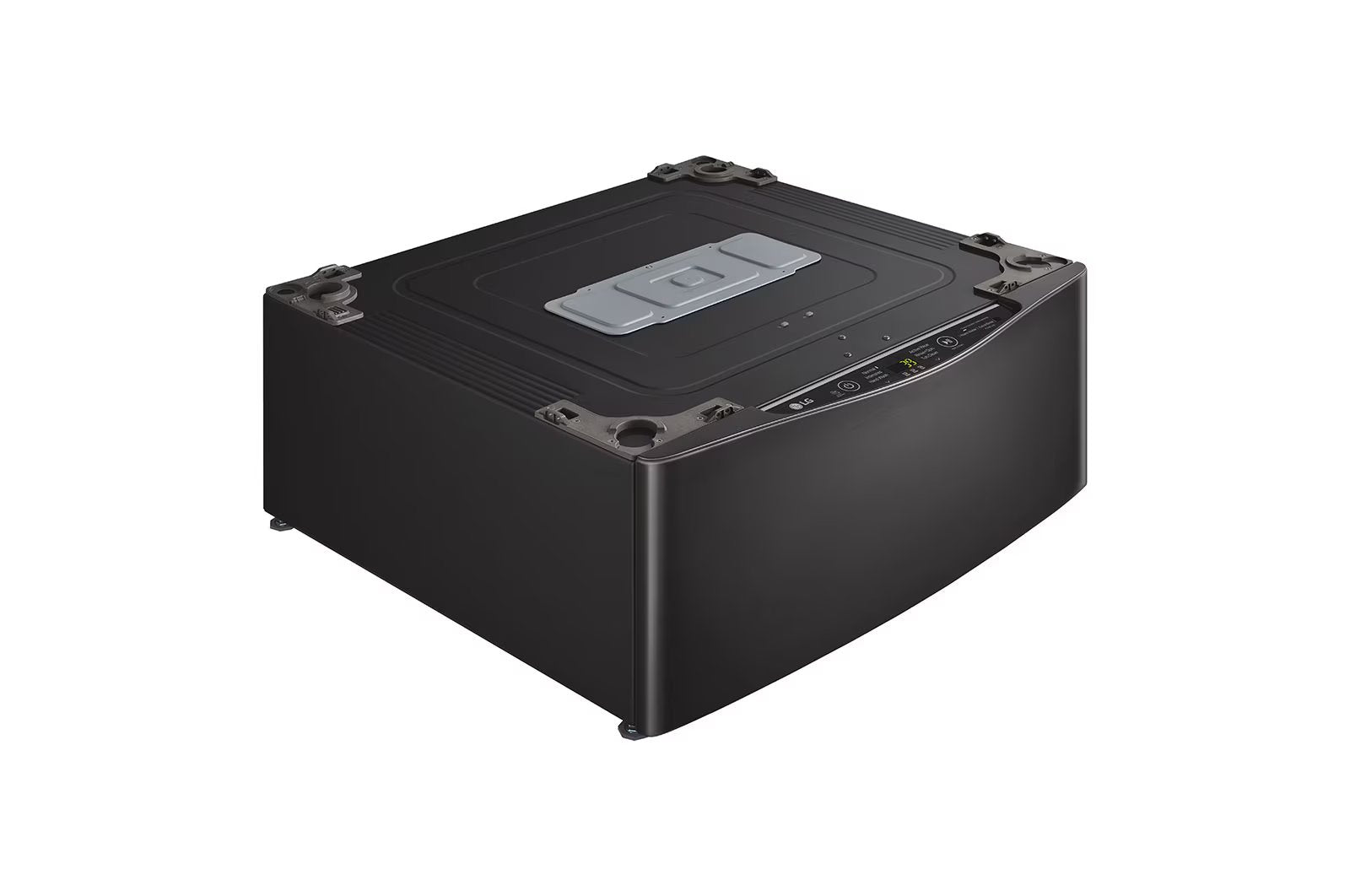 LG - 1.1 cu. Ft Compact Washer in Black Stainless - WD200CB