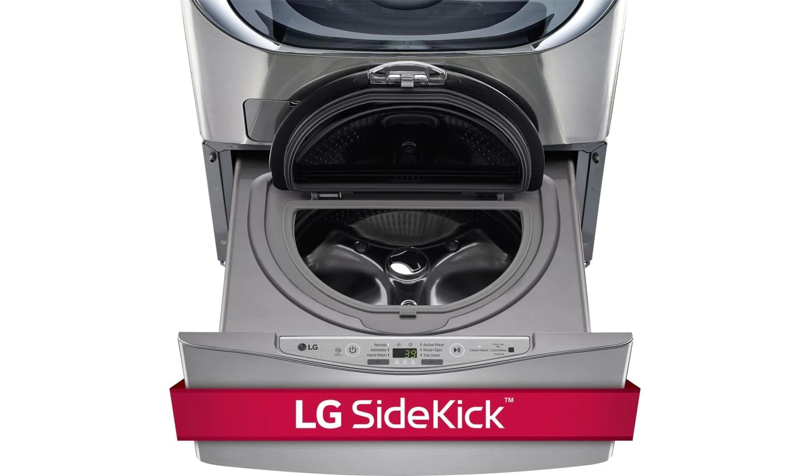 LG - 1.1 cu. Ft Compact Washer in Stainless - WD200CV