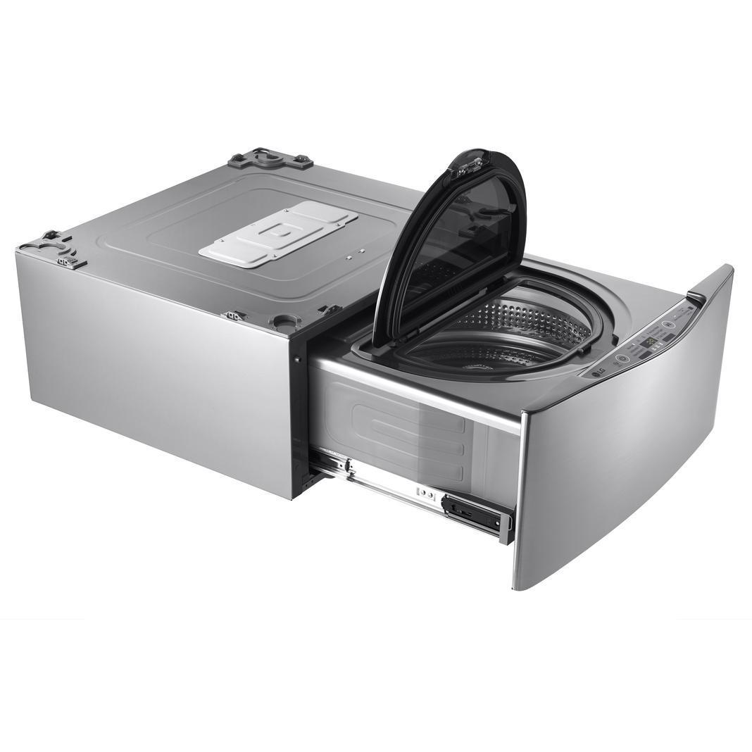 LG - 1.1 cu. Ft Compact Washer in Stainless - WD200CV