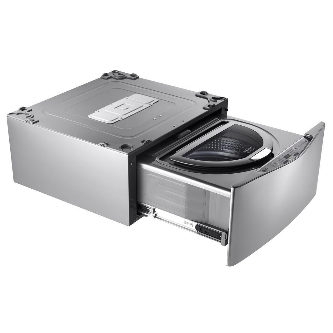 LG - 1.1 cu. Ft Compact Washer in Stainless - WD200CV