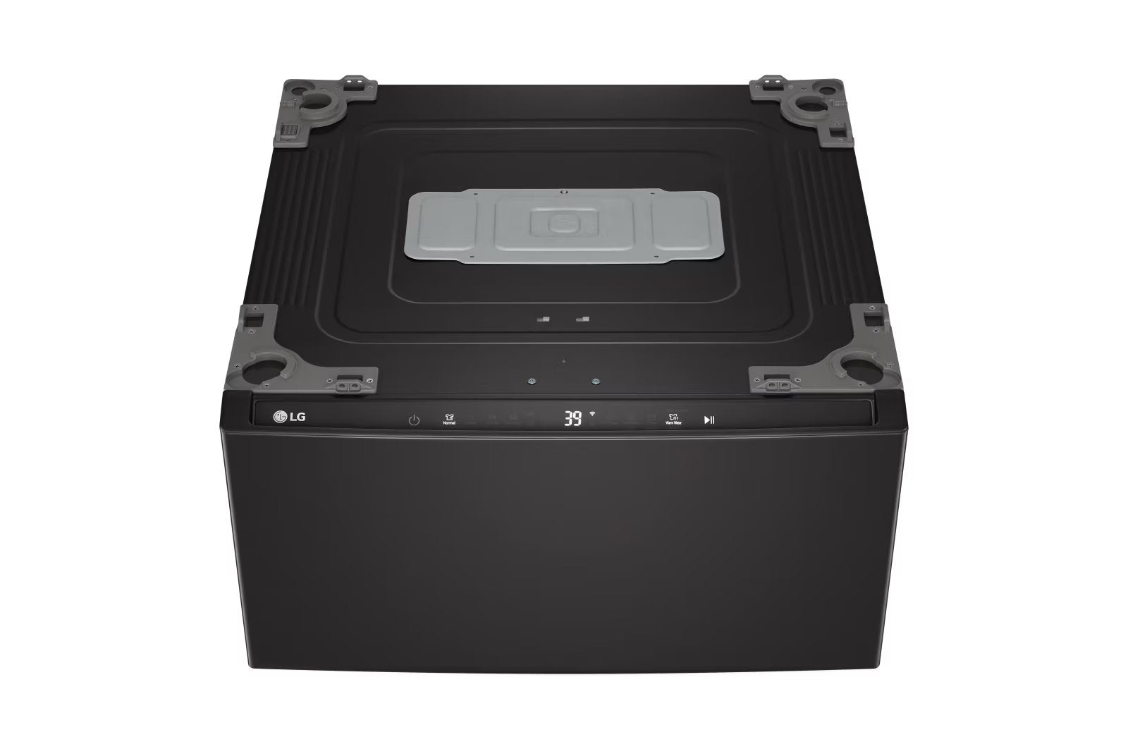 LG - 1 cu. Ft Compact Washer in Black Stainless - WD300CB