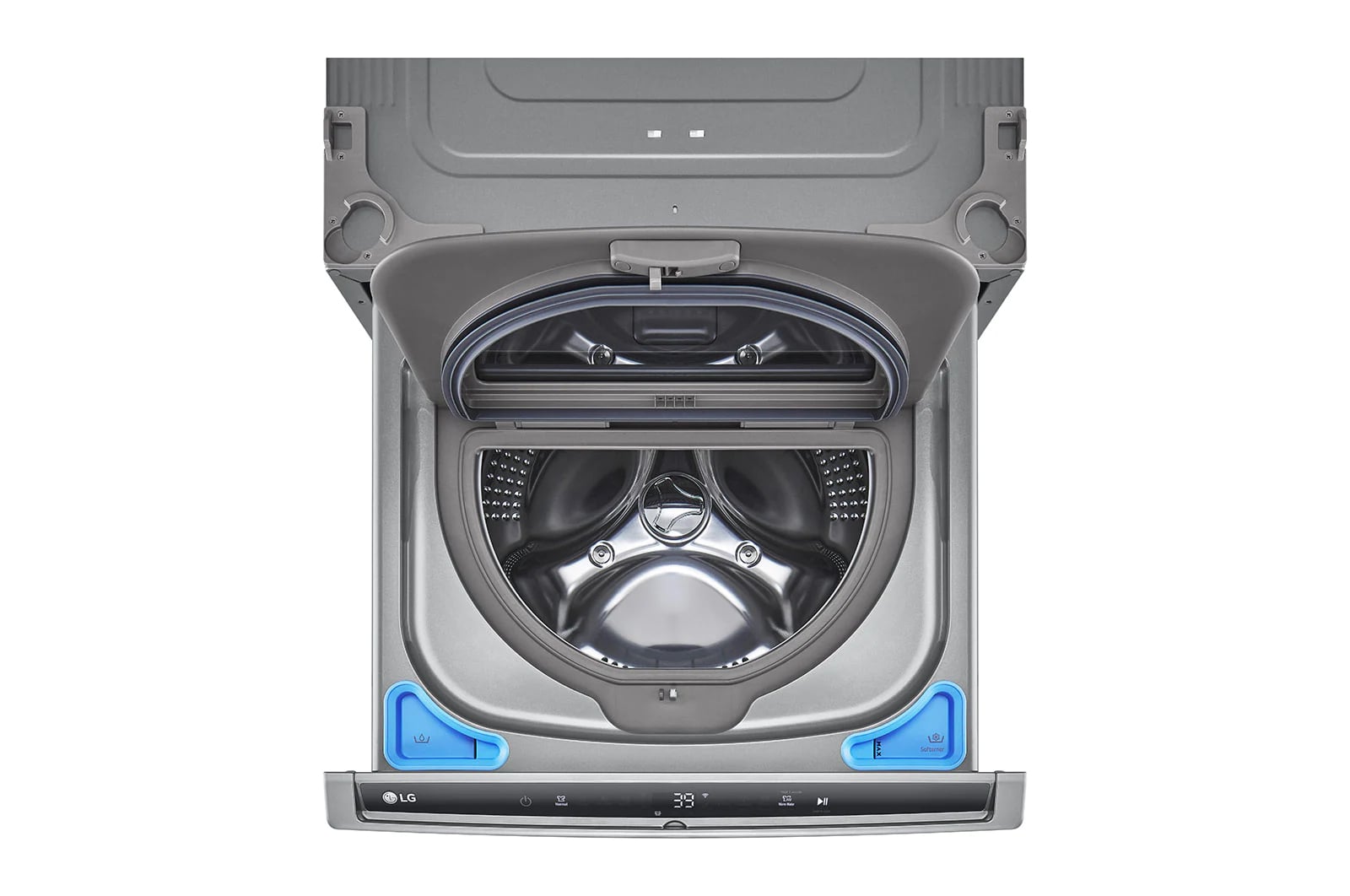 LG - 1 cu. Ft Compact Washer in Grey - WD300CV