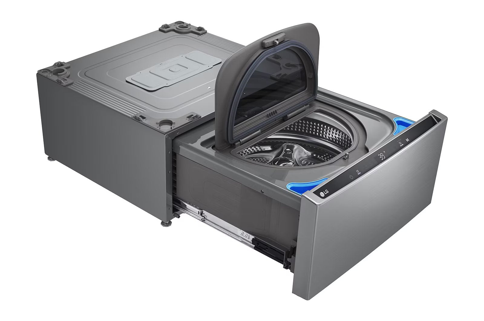 LG - 1 cu. Ft Compact Washer in Grey - WD300CV