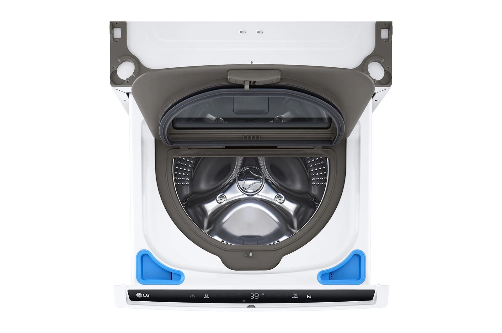 LG - 1 cu. Ft Compact Washer in White - WD300CW