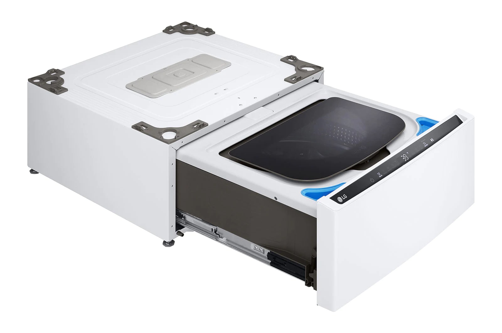 LG - 1 cu. Ft Compact Washer in White - WD300CW