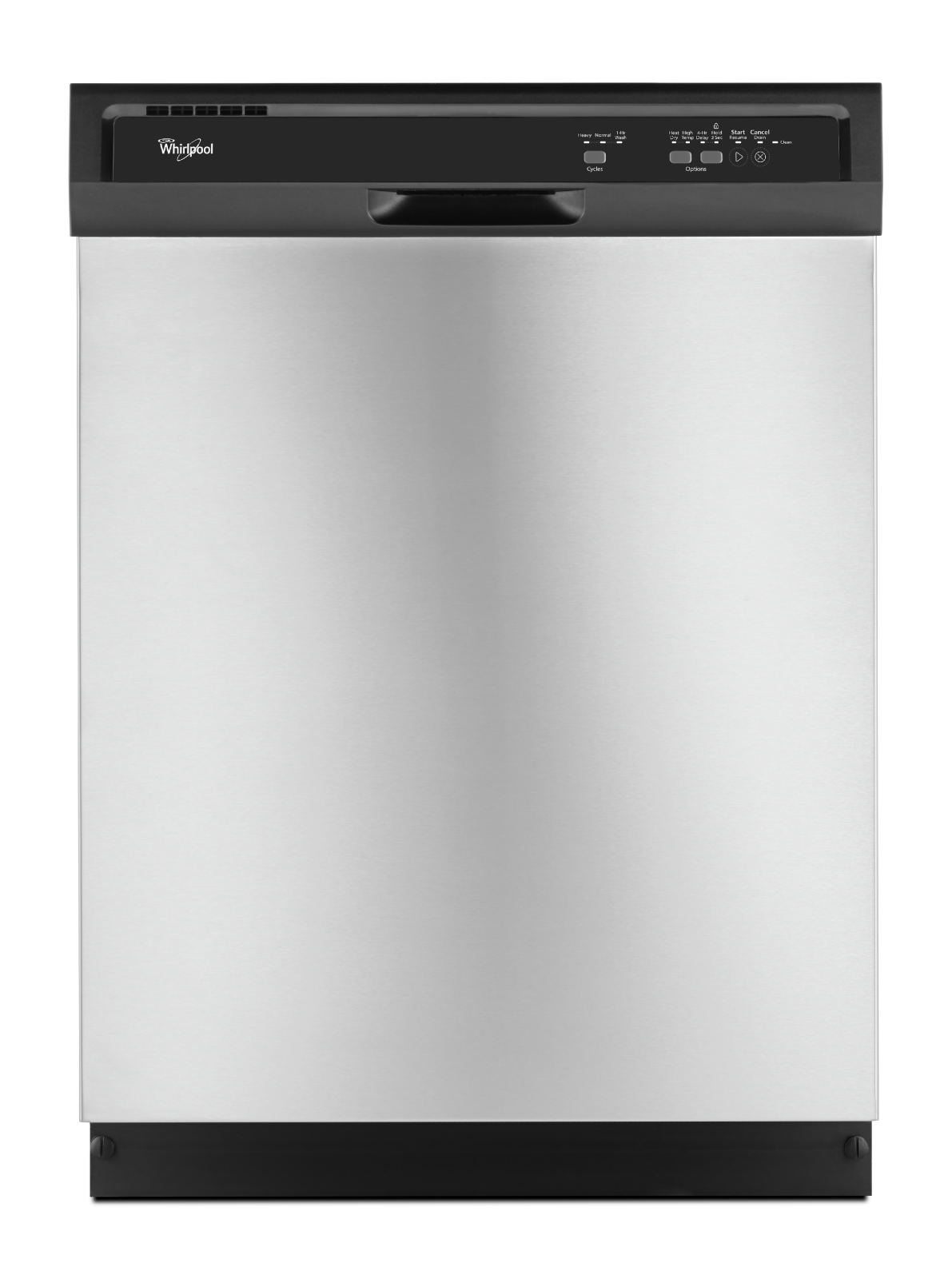 Whirlpool 55 dBA Built In Dishwasher in Black Stainless WDF320PADS