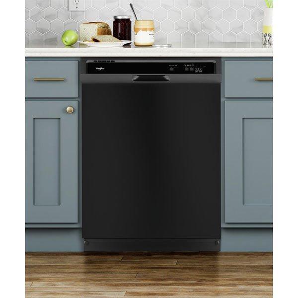 Whirlpool - 55 dBA Built In Dishwasher in Black - WDF330PAHB