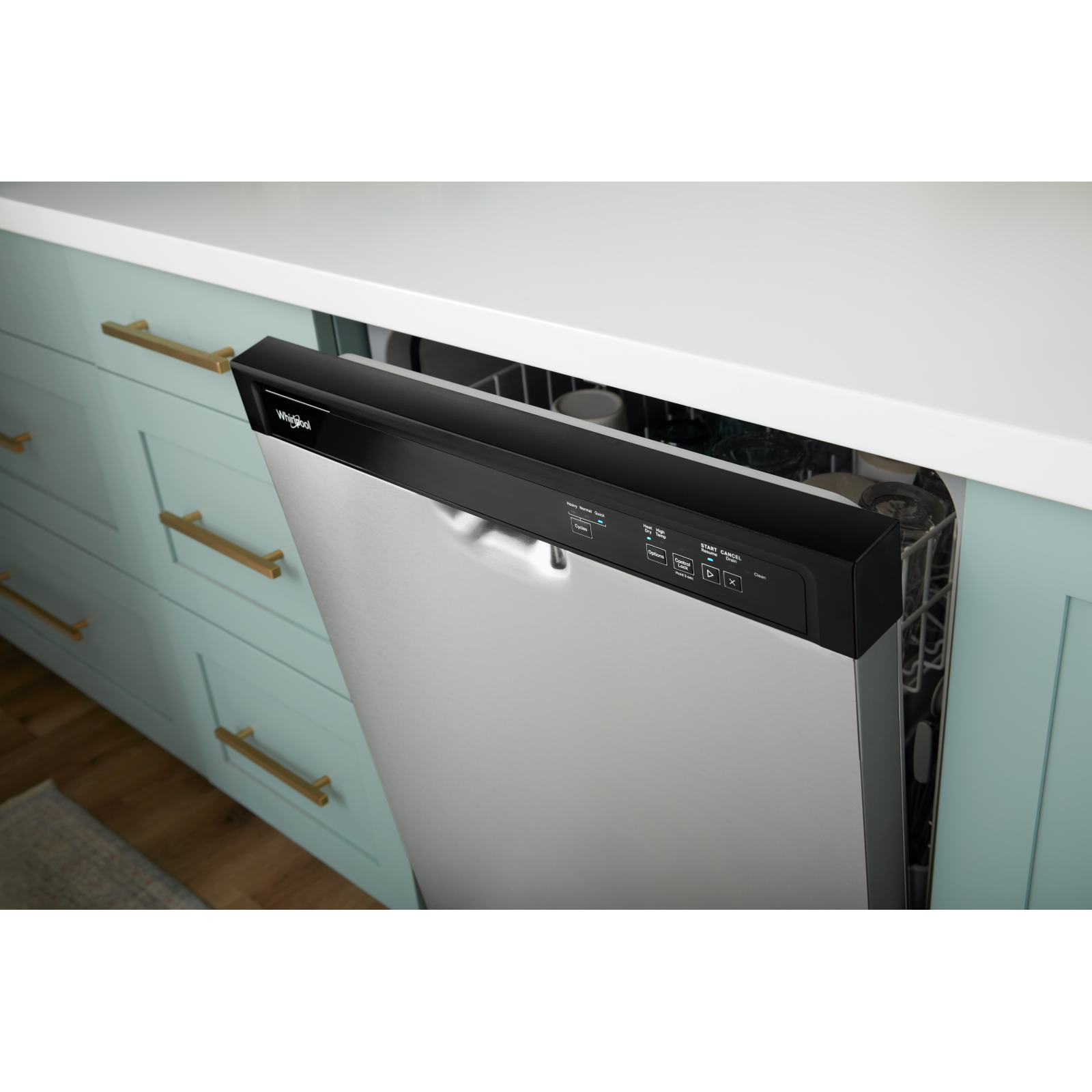 Whirlpool - 59 dBA Built In Dishwasher in White - WDF331PAMW