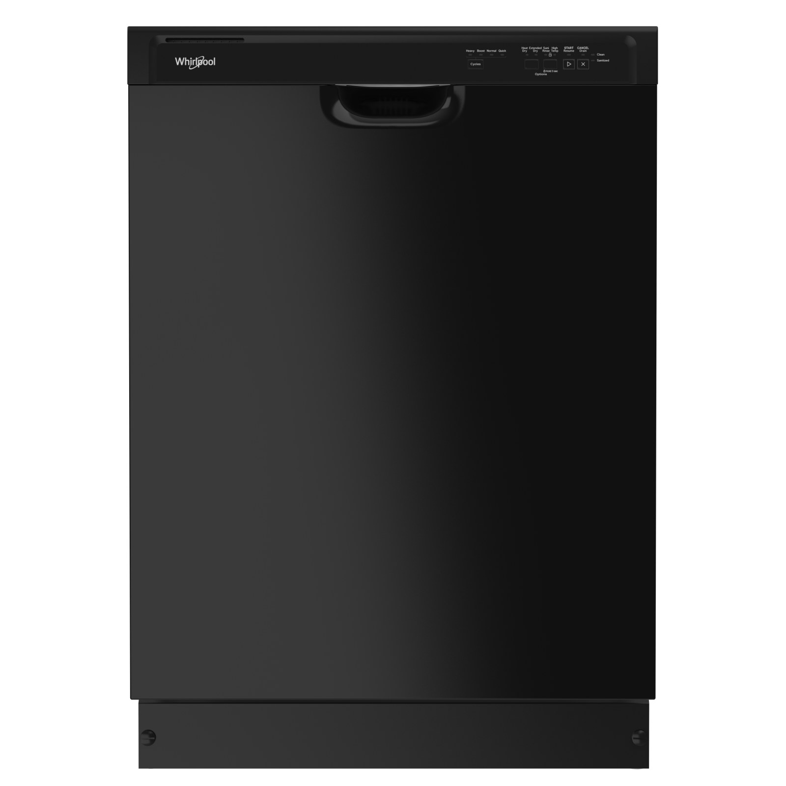 Whirlpool - 57 dBA Built In Dishwasher in Black - WDF340PAMB