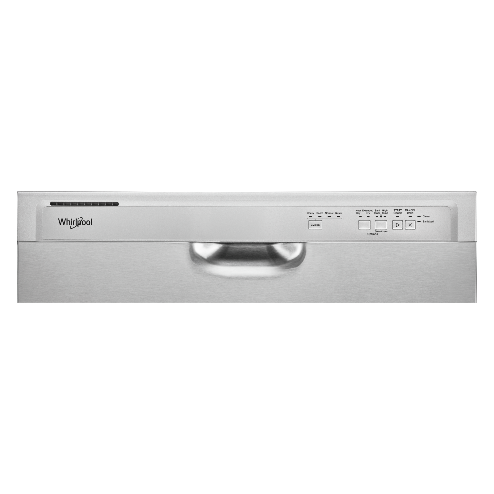 Whirlpool - 57 dBA Built In Dishwasher in Stainless - WDF340PAMM